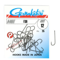 Hook Gamakatsu F36 Black # 12 25pcs
