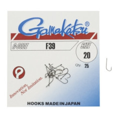 Hook Gamakatsu F39 Black # 20 25pcs