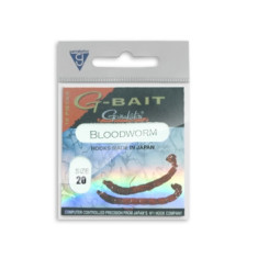 Hook Gamakatsu G-Bait Bloodworm Red # 20 10pcs