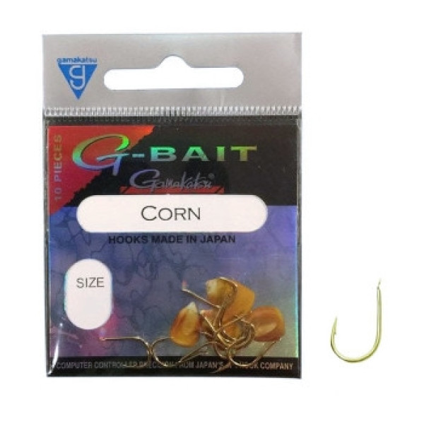 Крючок Gamakatsu G-Bait Corn Gold #12 10шт