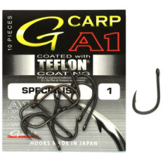 Hook Gamakatsu A1 G-Carp Specialist PTFE coating Gray # 1 10pcs