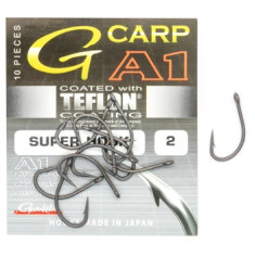 Hook Gamakatsu A1 G-Carp Super Hook PTFE coating Gray # 2 10pcs