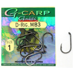 Hook Gamakatsu G-Carp D-Rig MB3 Black # 1 10pcs