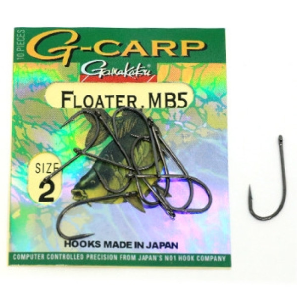 Крючок Gamakatsu G-Carp Floater MB5 Black #2 10шт