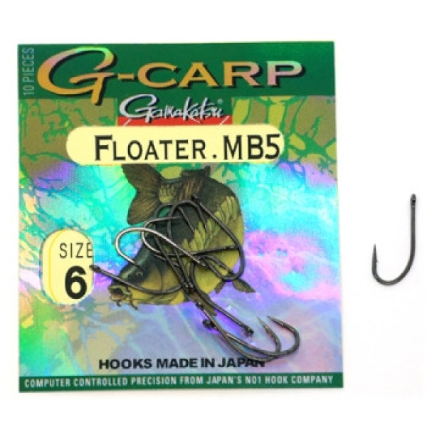 Крючок Gamakatsu G-Carp Floater MB5 Black #6 10шт