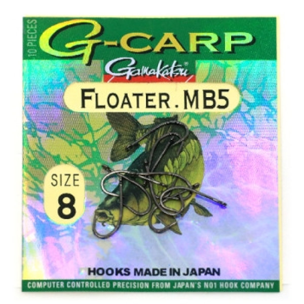 Крючок Gamakatsu G-Carp Floater MB5 Black #8 10шт