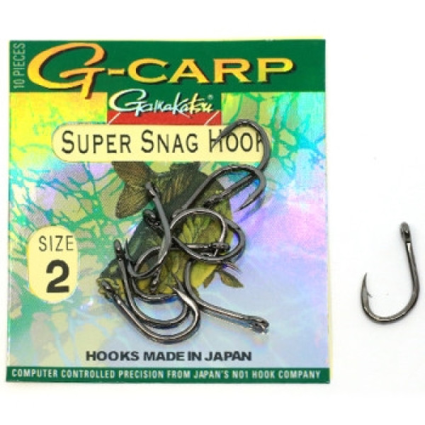 Крючок Gamakatsu G-Carp Super Snag Black #2 10шт