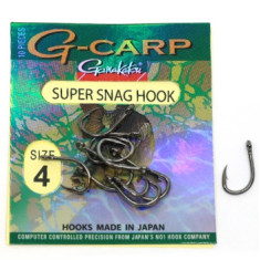 Hook Gamakatsu G-Carp Super Snag Black # 4 10pcs