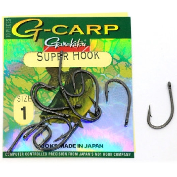 Крючок Gamakatsu G-Carp Super Black #1 10шт