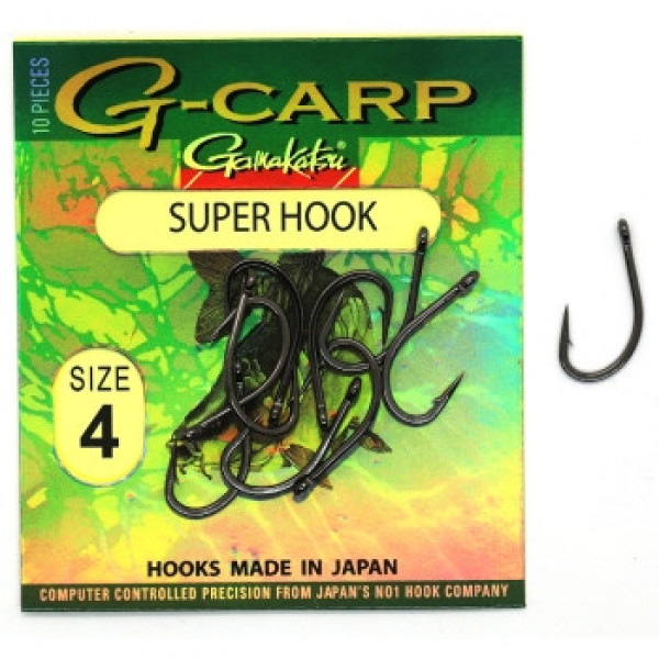 Крючок Gamakatsu G-Carp Super Black #4 10шт