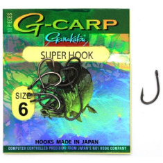 Hook Gamakatsu G-Carp Super Black # 6 10pcs