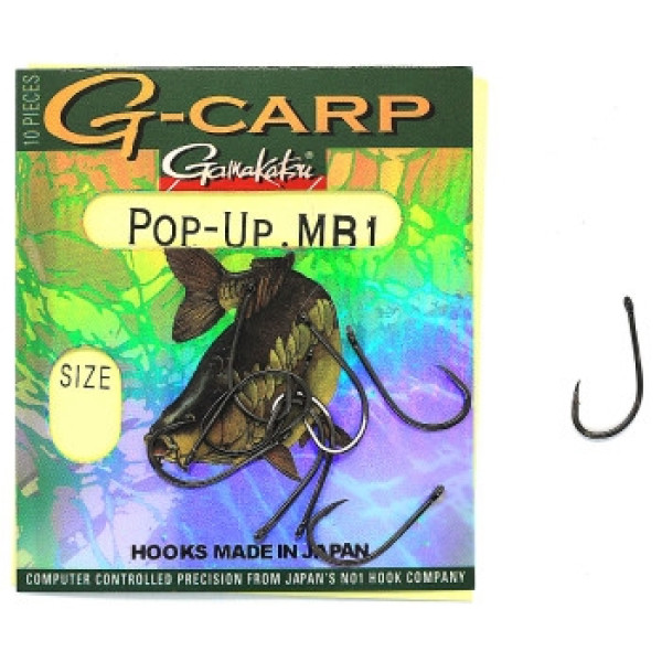 Крючок Gamakatsu G-Carp Pop-Up MB1 Black #4 10шт