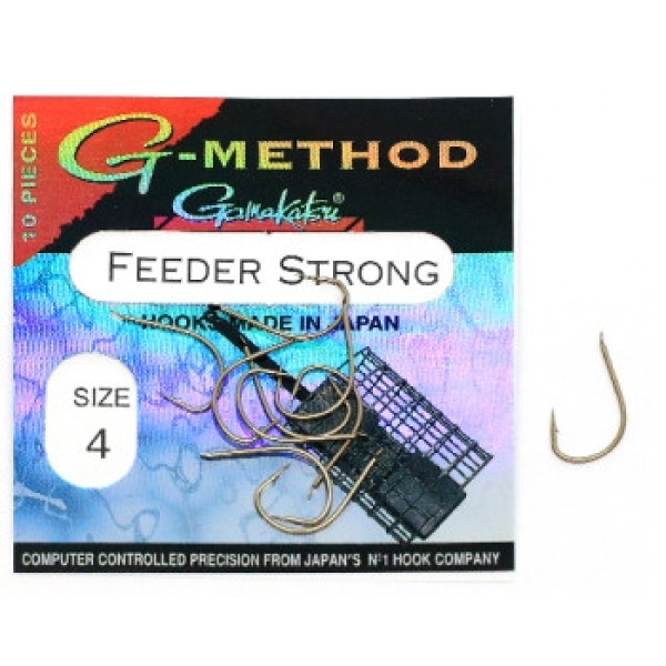 Крючок Gamakatsu G-Method Feeder Strong Bronze #4 10шт
