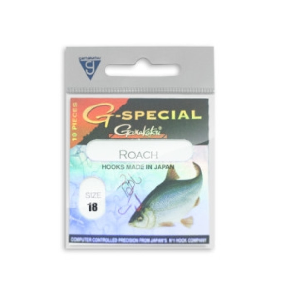 Крючок Gamakatsu G-Special Roach Red #18 10шт