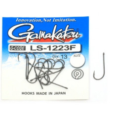 Hook Gamakatsu LS-1223F N / L Black # 6 13pcs 