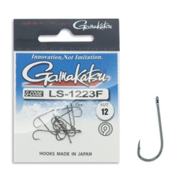 Крючок Gamakatsu LS-1223F N/L Black #12 13шт