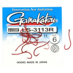 Hook Gamakatsu LS-3113R N / L Red # 6 11pcs