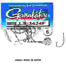 Крючок Gamakatsu LS-3424F Black #6 10шт 