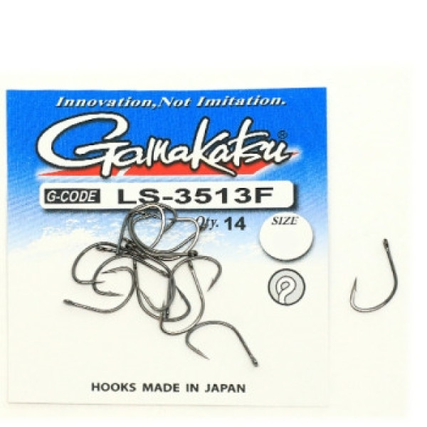 Крючок Gamakatsu LS-3513F N/L Black #4 15шт