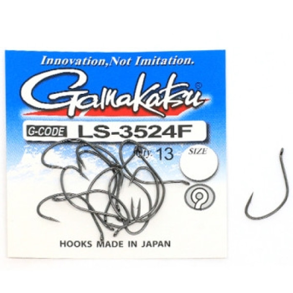 Крючок Gamakatsu LS-3524F N/L Black #12 13шт