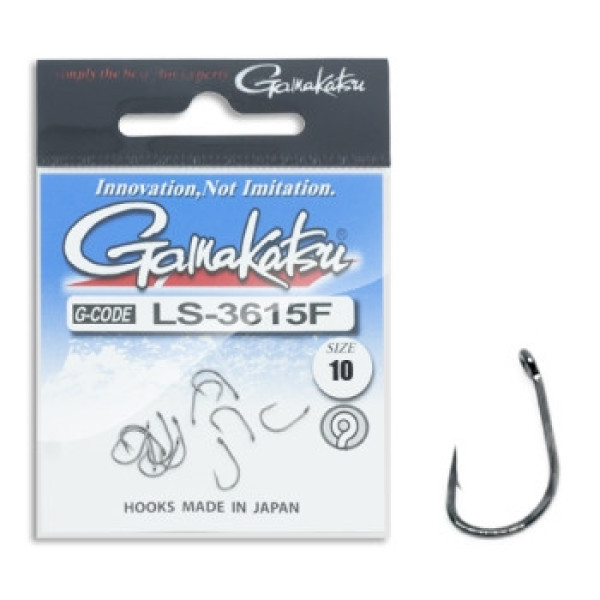 Крючок Gamakatsu LS-3615F N/L Black #10 10шт
