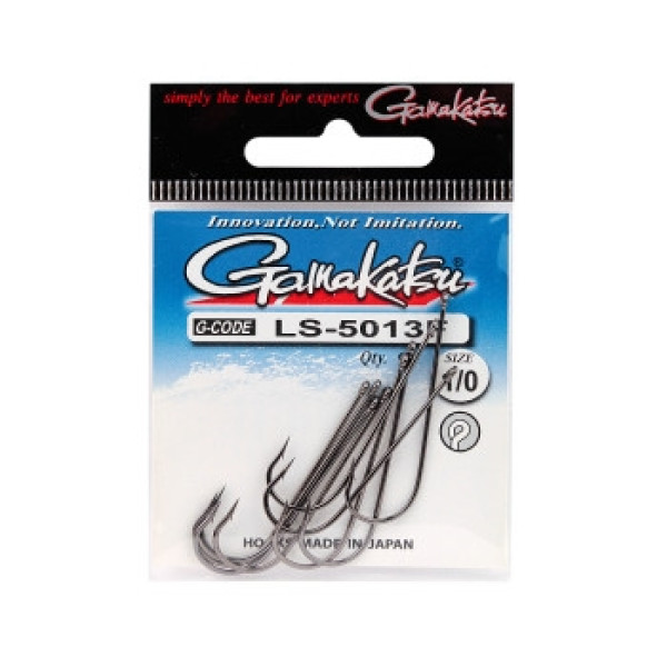 Крючок Gamakatsu LS-5013F Black #1/0 10шт