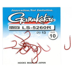 Hook Gamakatsu LS-5260R N / L Red # 10 13pcs