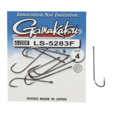 Hook Gamakatsu LS-5283F N / L Black # 4 9pcs