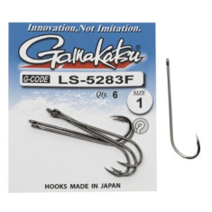 Hook Gamakatsu LS-5283F N / L Black # 1 6pcs