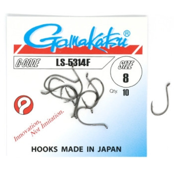 Крючок Gamakatsu LS-5314F Black #8 10шт