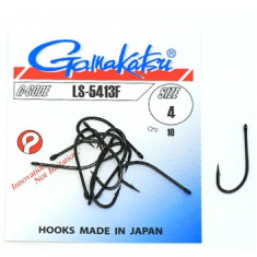 Hook Gamakatsu LS-5413F Black # 4 10pcs