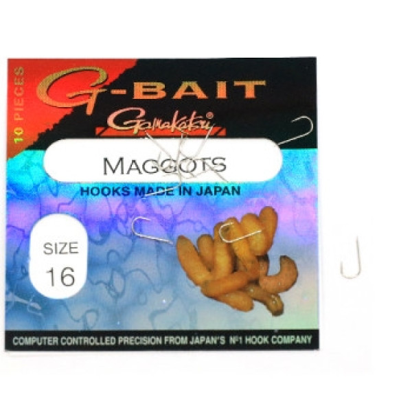 Крючок Gamakatsu G-Bait Maggots Nickel #16 10шт