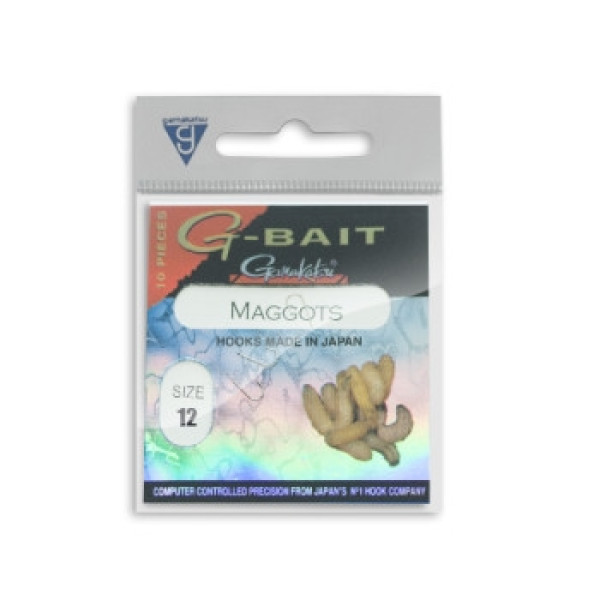 Крючок Gamakatsu G-Bait Maggots Nickel #12 10шт