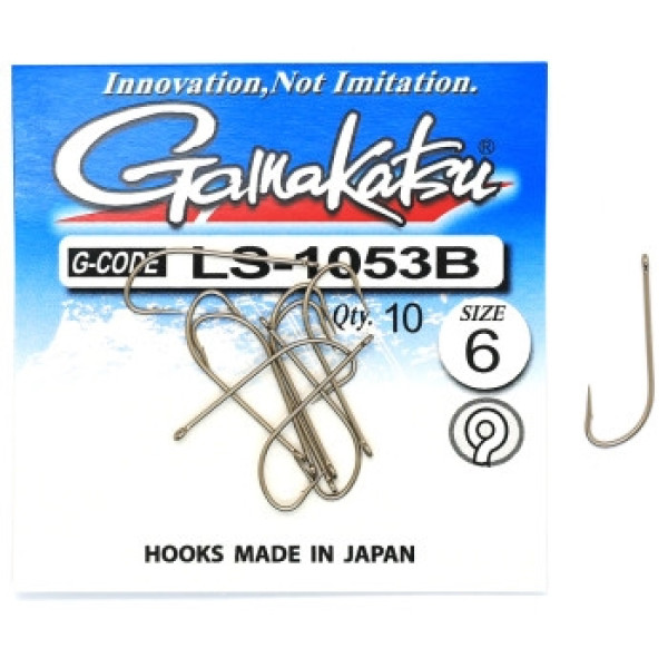 Крючок Gamakatsu LS-1053B N/L Bronze #6 10шт