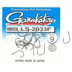 Hook Gamakatsu LS-2033F N / L Black # 9 15pcs