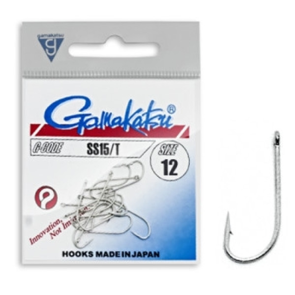 Крючок Gamakatsu SS15/T Tinned #8 12шт