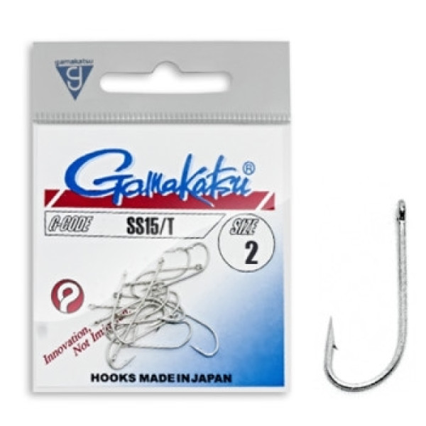 Крючок Gamakatsu SS15/T Tinned #2 12шт