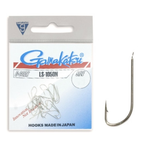 Крючок Gamakatsu V-Head LS-1050N Nickel #18 15шт