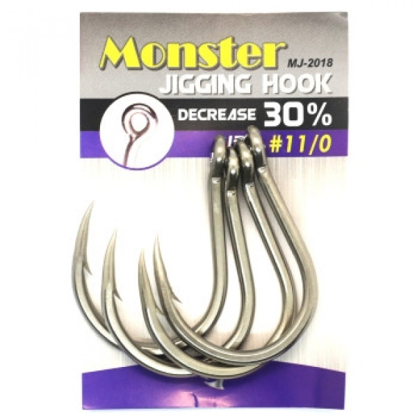 Крючки Jigging Master 2018 heavy Monster Jigging Hook #11/0 4pcs