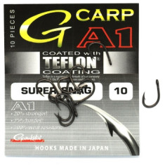 Hook Gamakatsu A1 G-Carp Super Snag PTFE coating Gray # 10 10pcs