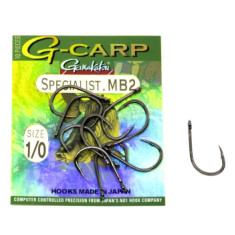 Hook Gamakatsu G-Carp Specialist MB2 Black # 1/0 10pcs