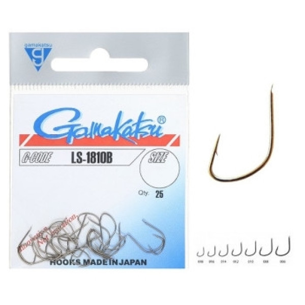 Крючок Gamakatsu LS-1810B Bronze #12 25шт