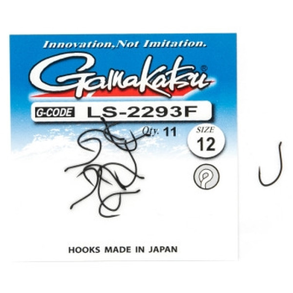 Крючок Gamakatsu LS-2293F N/L Black #12 11шт