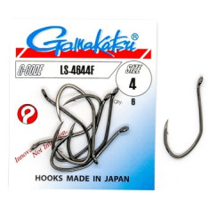Hook Gamakatsu LS-4644F Black # 4 6pcs 