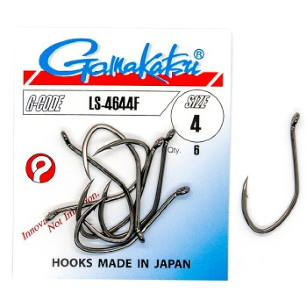 Крючок Gamakatsu LS-4644F Black #4 6шт