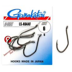 Hook Gamakatsu LS-4644F Black # 6 6pcs 