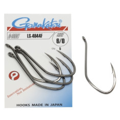 Hook Gamakatsu LS-4644F Black # 6/0 5pcs 