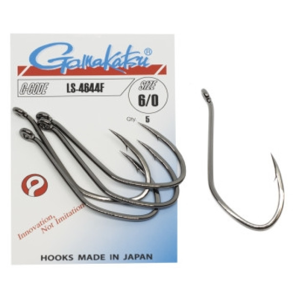 Крючок Gamakatsu LS-4644F Black #6/0 5шт