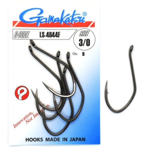 Крючок Gamakatsu LS-4644F Black #3/0 6шт