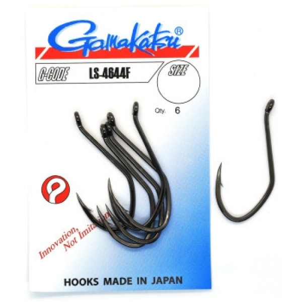 Крючок Gamakatsu LS-4644F Black #1/0 6шт